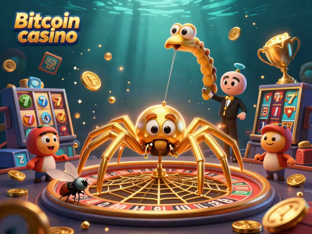 Faites tourner la toile dorée du casino Bitcoin avec des jeux vibrants et l'excitation des paris.