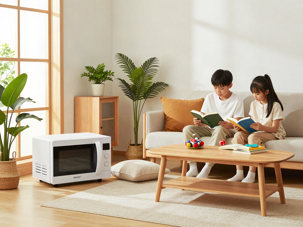 Traitement de bois Shashel® dans un intérieur familial, créant un environnement sûr et chaleureux.